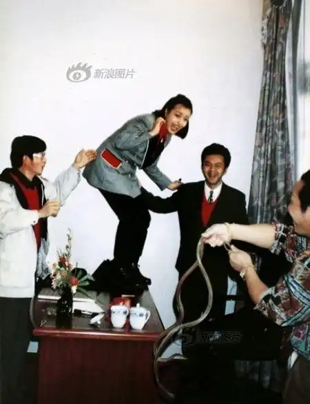 大师王林与众星合照 摸李湘大腿抚李冰冰玉臂_高清图集_新浪网