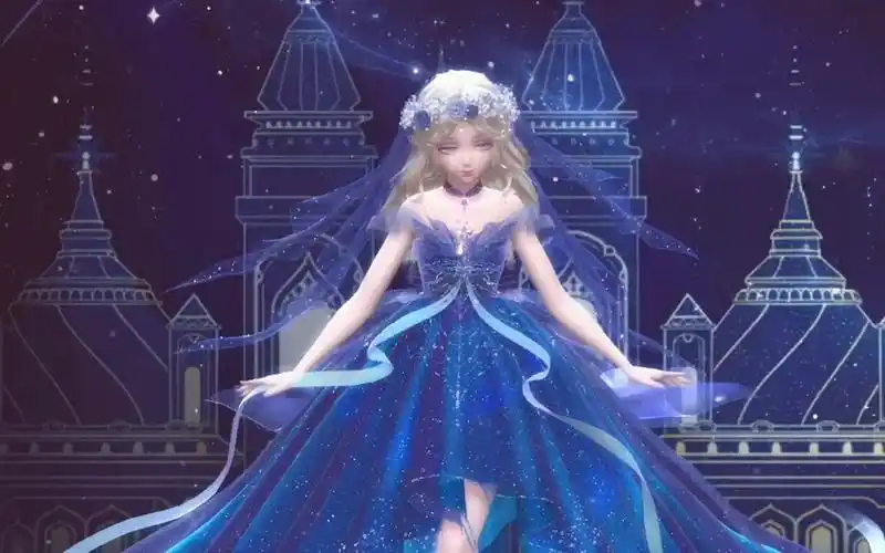 【闪耀暖暖】蓝紫色系梦幻大裙子一跃换装!